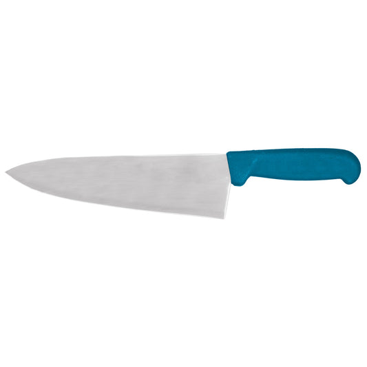 Omcan 11992 8-inch Medium Cook Knife with Blue Polypropylene Handle