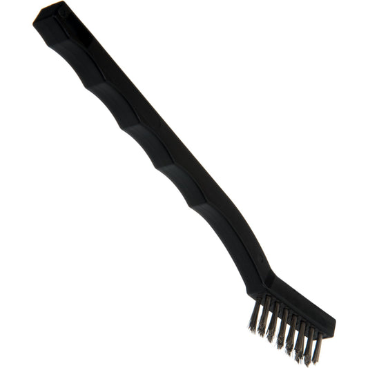 Carlisle 4067500 7" Black Flo-Pac Utility Brush with Crimped Stainless Steel Bristles