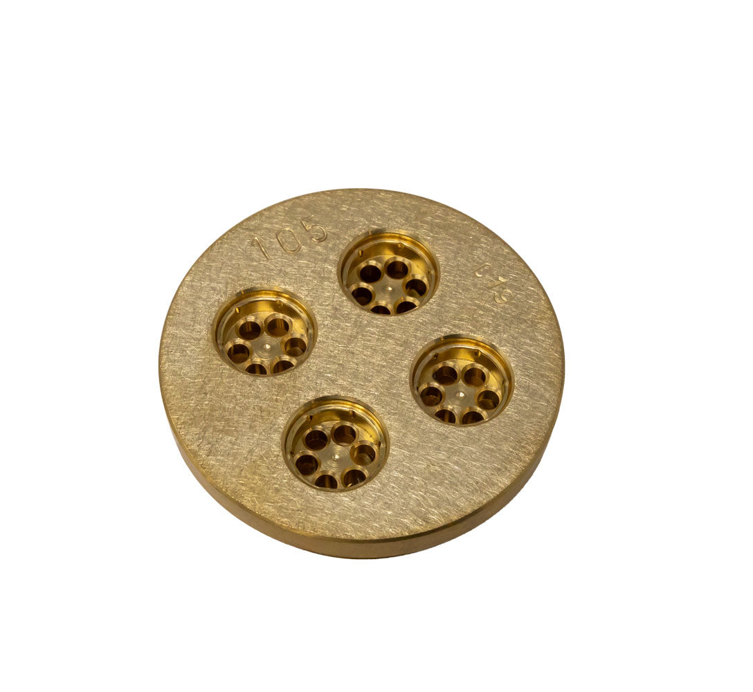 Omcan 13355 11mm Pasta Die #105 Maccheroni Rigati