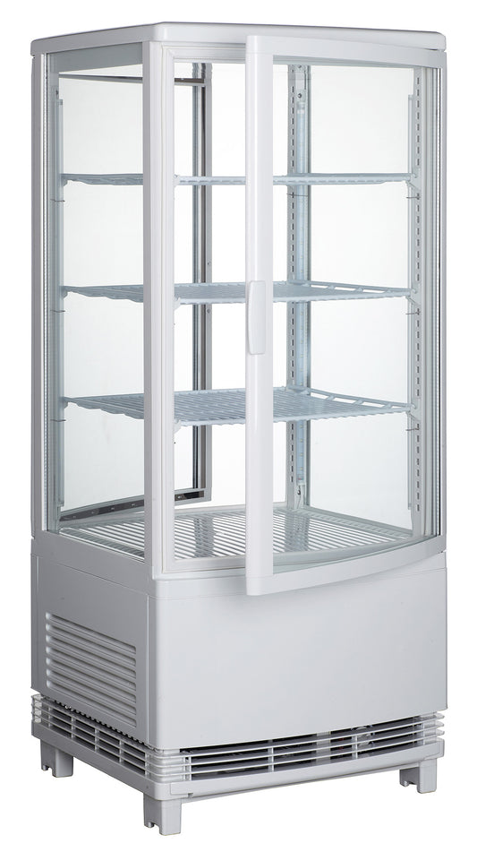 Winco CRD-1 White Countertop Refrigerated Beverage Display