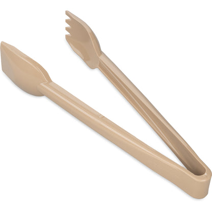 Carlisle 460606 6.25" Beige Carly Salad Tong
