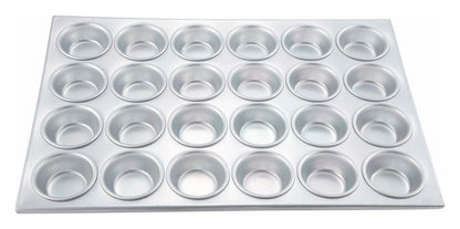 Winco AMF-24 3 oz. Aluminum 24 Cup Muffin Pan