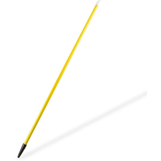 Carlisle 4022004 60" Yellow Fiberglass Sparta Spectrum Tapered/Threaded Handle