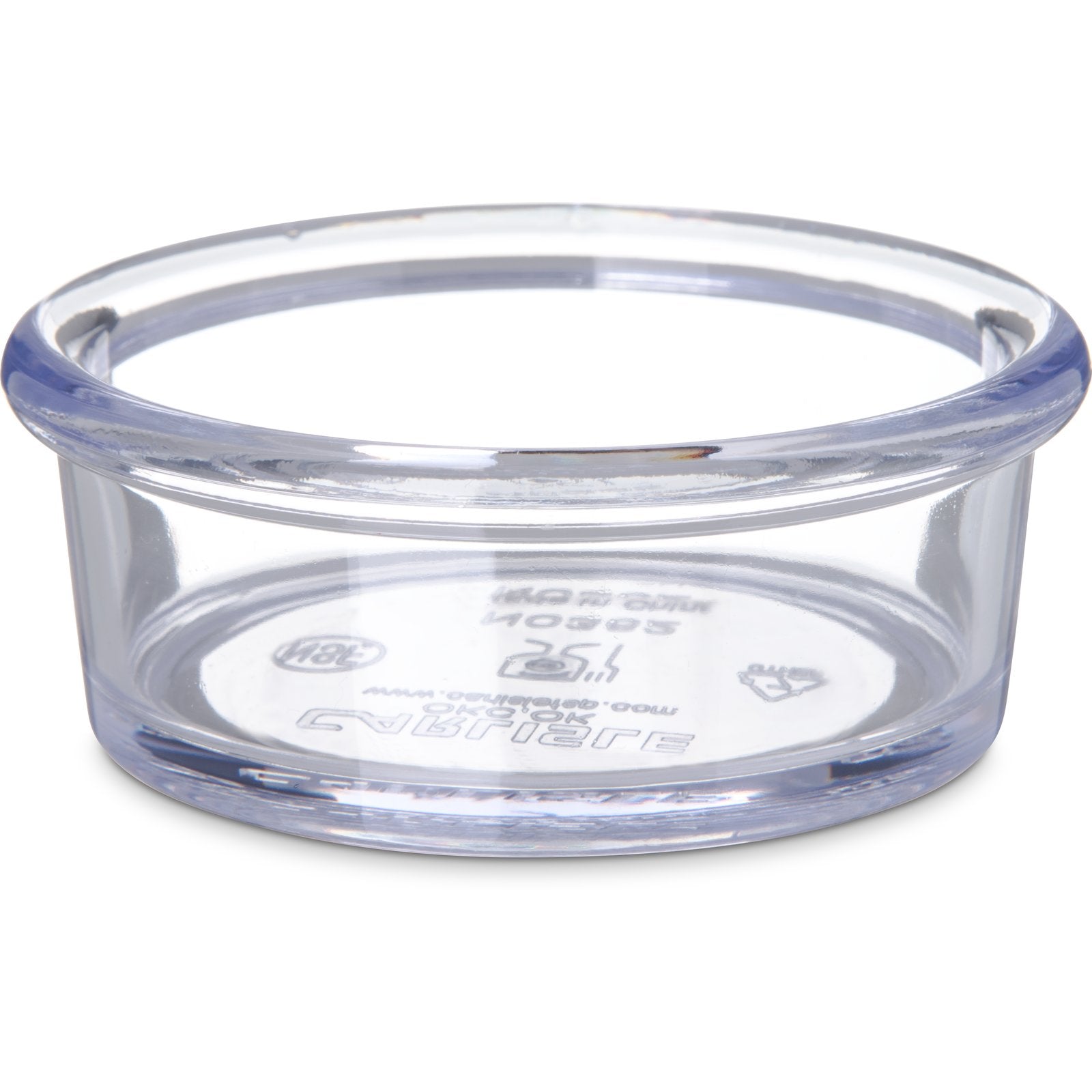 Carlisle 36207 2.5 oz Clear SAN Smooth Ramekin