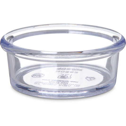 Carlisle 36207 2.5 oz Clear SAN Smooth Ramekin