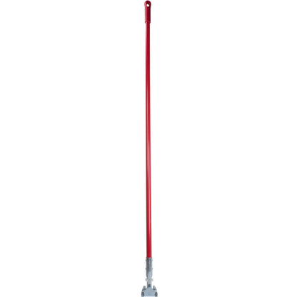 Carlisle 362113EC05 60" Red Fiberglass Dust Mop Handle with Clip-On Connector
