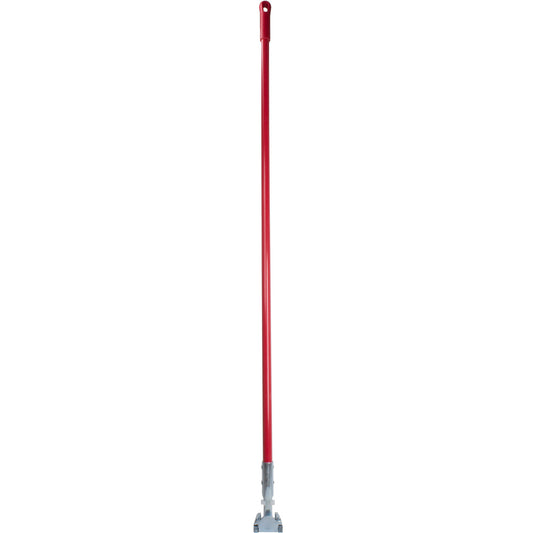 Carlisle 362113EC05 60" Red Fiberglass Dust Mop Handle with Clip-On Connector