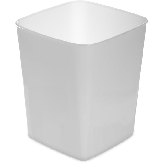 Carlisle 154402 4 Qt White Polyethylene StorPlus Space Saver Food Storage Container