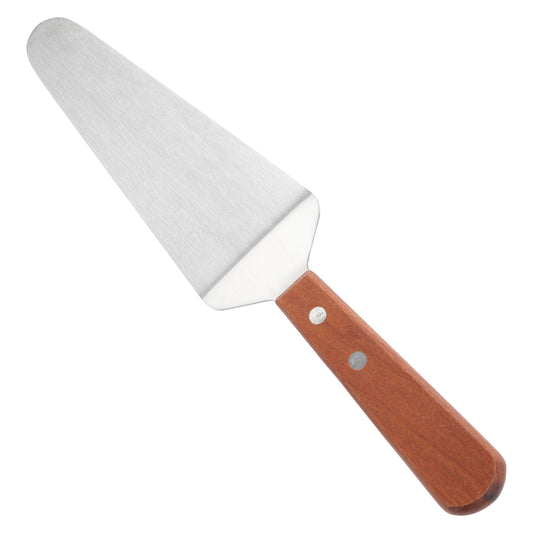 Winco TN166 Pie Server w/ Offset, Wooden Handle