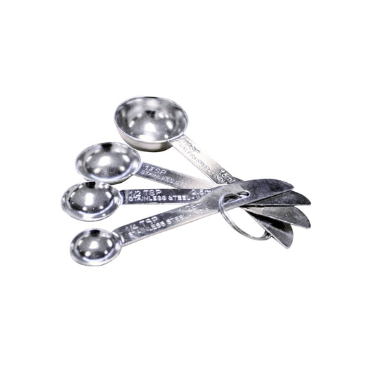 Omcan 44451 Stainless Steel Measuring Spoon Set - 4 pcs / set