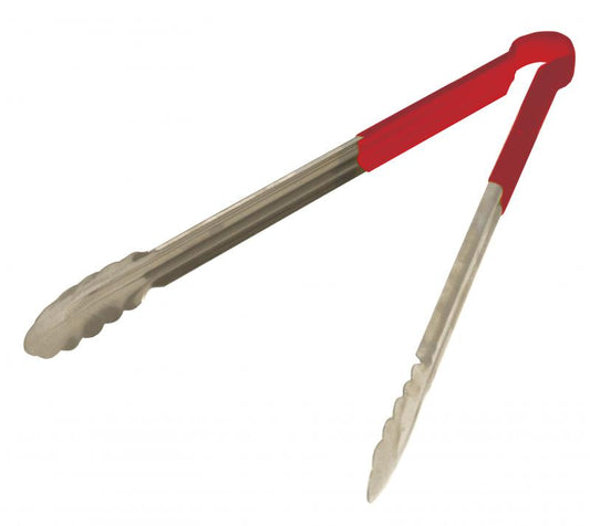 Omcan 80551 16-inch Red Plastic Handle Heavy-Duty Utility Tong