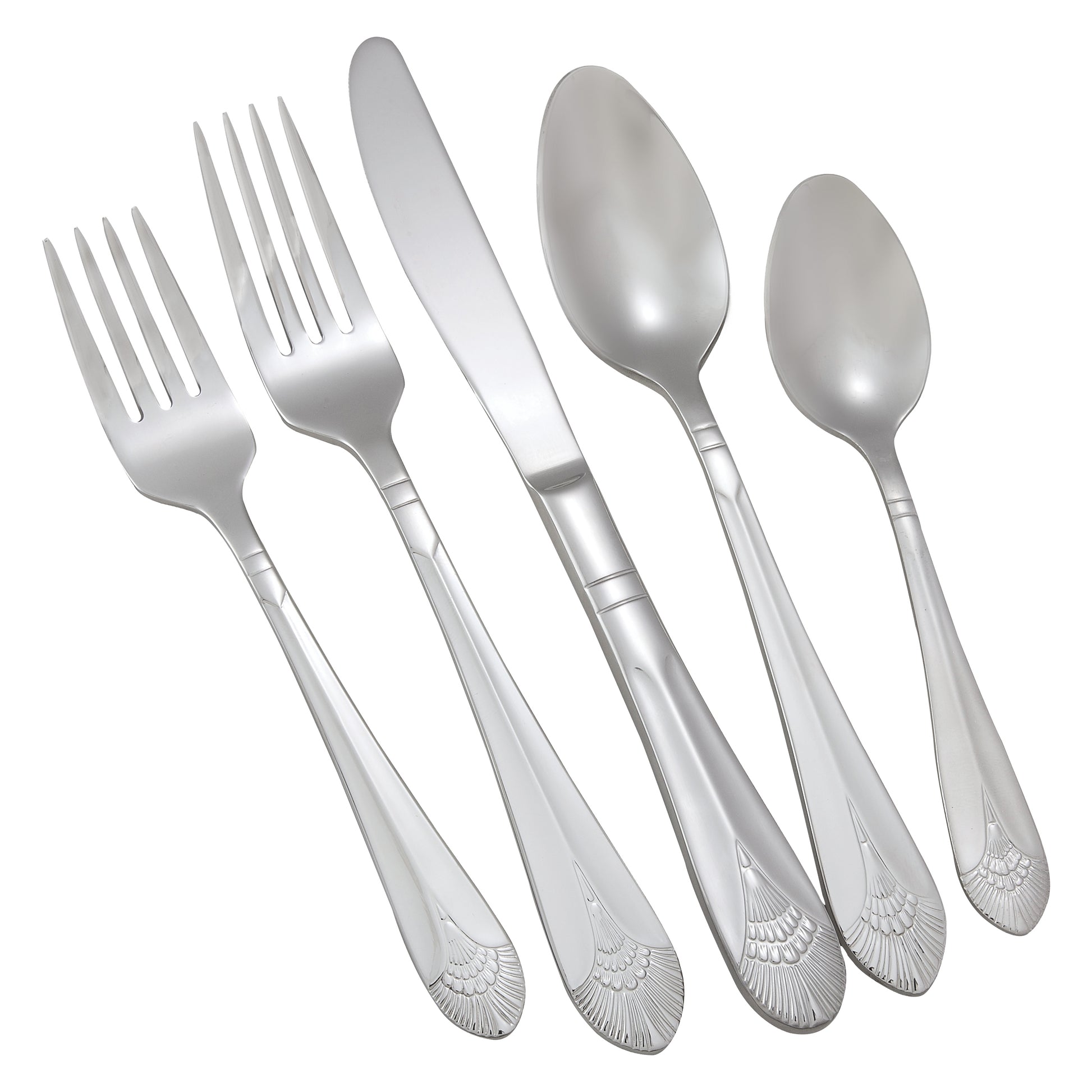 Winco 0031-06 Peacock Salad Fork, 18/8 Extra Heavyweight