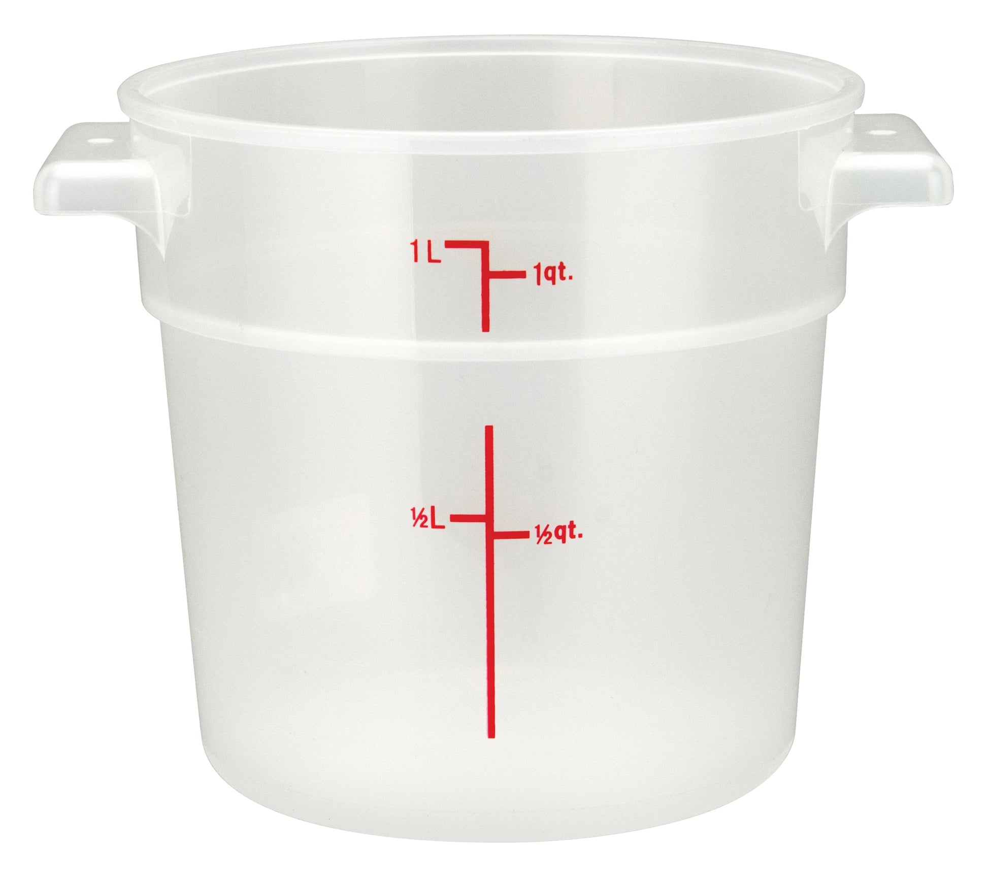 Winco PTRC-1 1 Qt. Translucent Polypropylene Storage Container