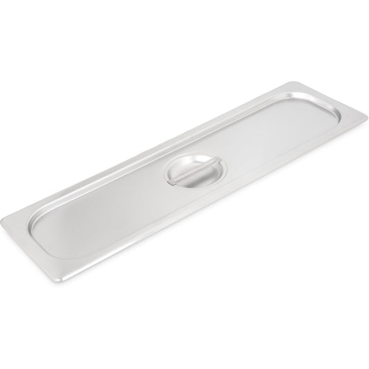 Carlisle 60700HLC 1/2 Size Stainless Steel DuraPan Light Gauge Steam Table Long Hotel Pan Cover
