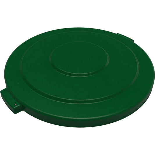 Sparta 84105609 55 Gallon Green Round Polyethylene Bronco Waste Bin Trash Container Lid