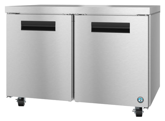 Hoshizaki UF48A Two Section Stainless Doors Undercounter Freezer