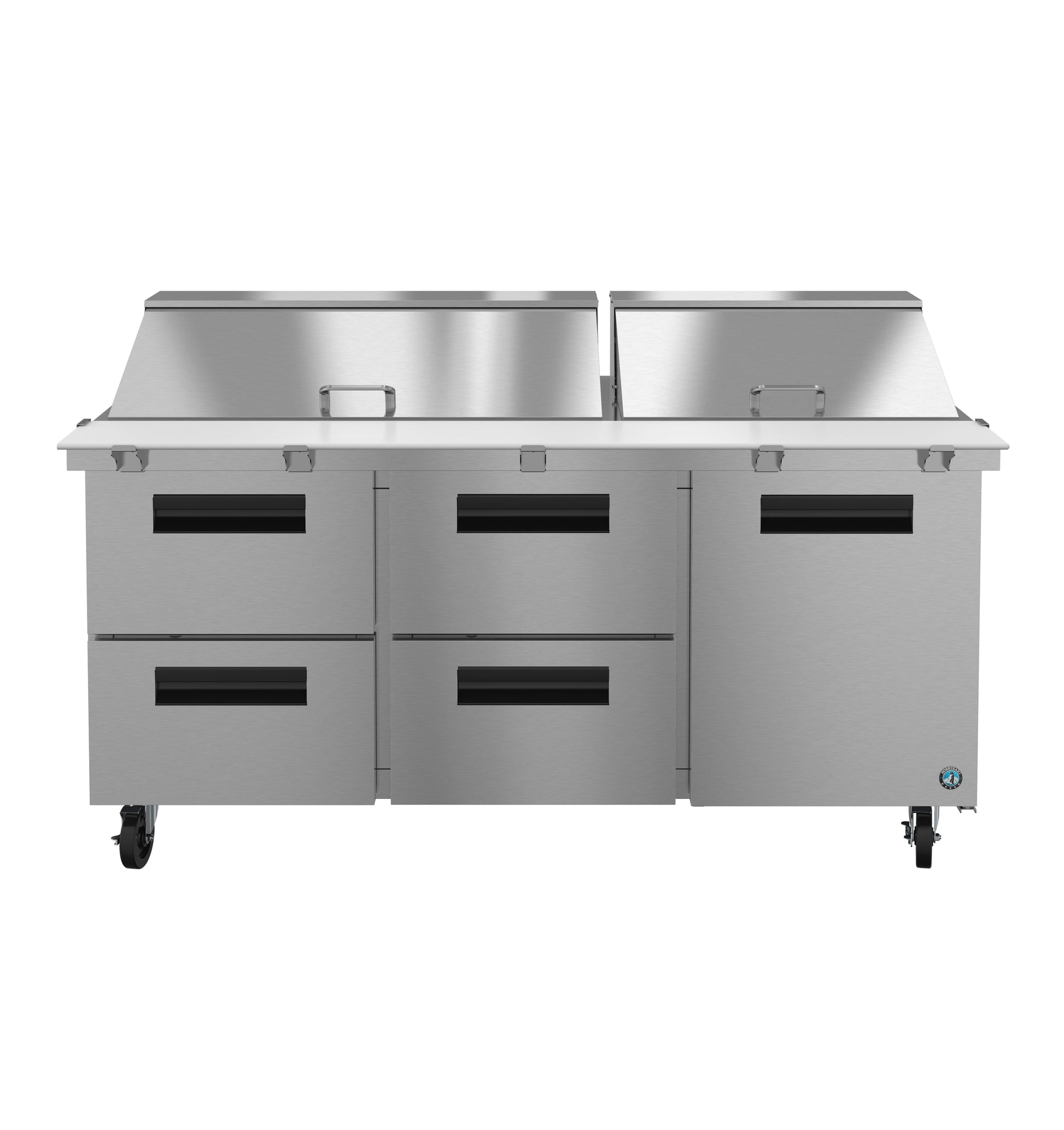 Hoshizaki SR72B-30MD4 Three Section Drawer/Door Combo Mega Top Prep Table Refrigerator