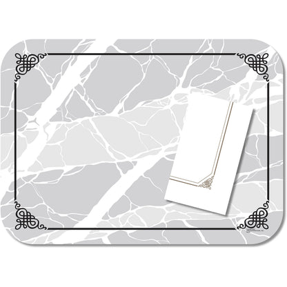 Carlisle DX5320M 13-5/8"x18-3/4" Marbled Elegance Pattern Size: M w/Straight Edge/Round Corner