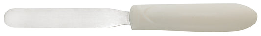 Winco TWPS-4 4" x-3/4" Blade White Polypropylene Handle Bakery Spatula