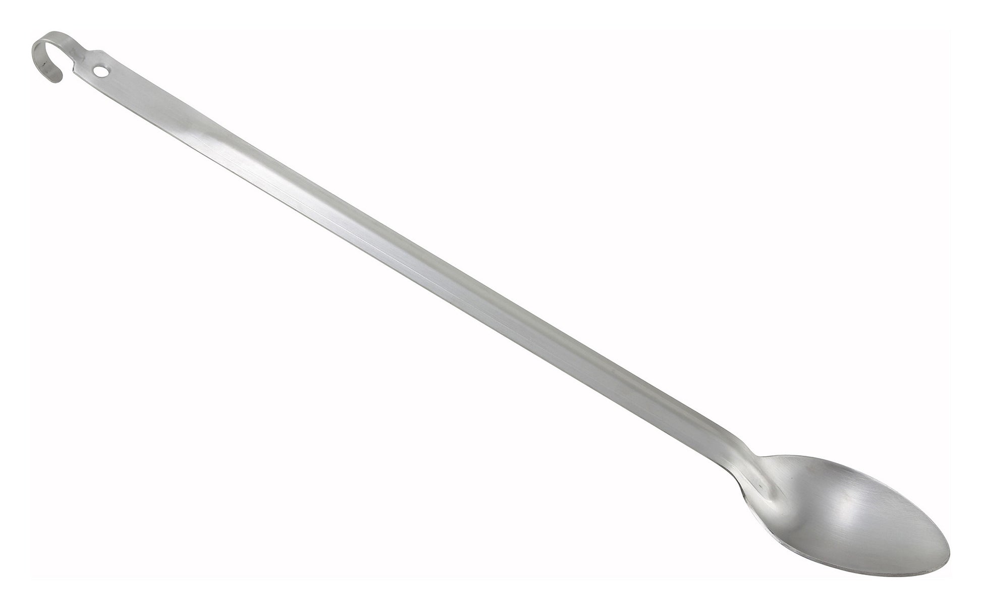 Winco BHKS-21 21" Stainless Steel Solid Basting Spoon w/ Hook