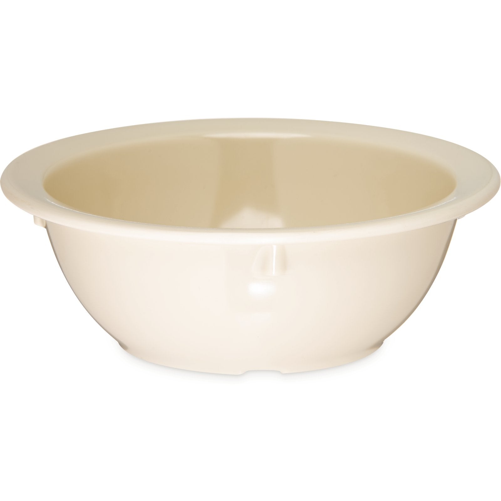 Carlisle KL11925 12.5 oz Tan Kingline Melamine Rimmed Nappie Bowl
