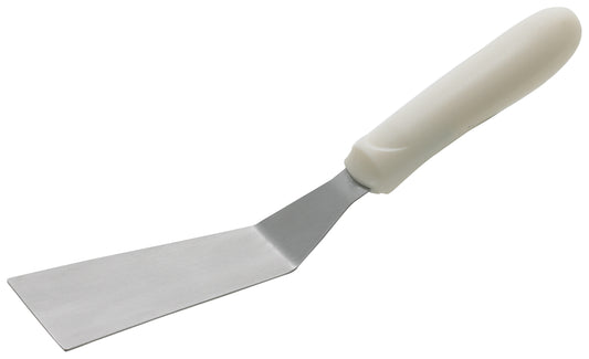 Winco TWP-50 White Polypropylene Handle Grill Spatula w/ Offset, 4-1/4" x 2-3/16" Blade