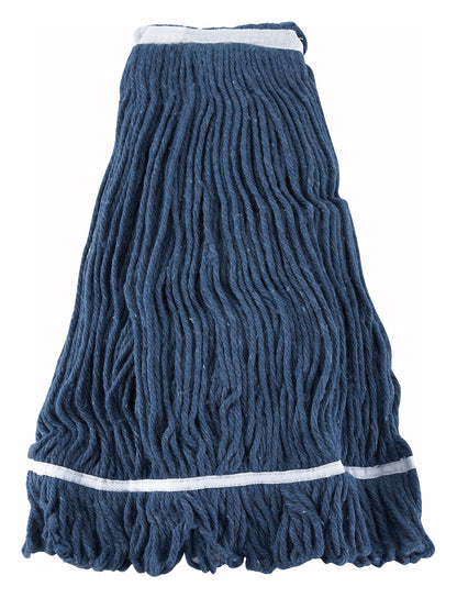 Winco MOP-32 32 oz. Blue Yarn Mop Head, Looped End
