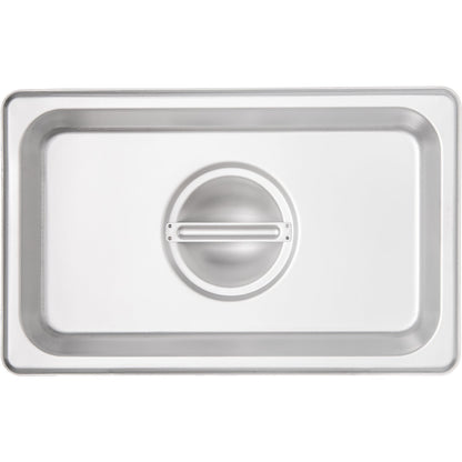 Carlisle 607140C 1/4 Size Stainless Steel DuraPan Steam Table Hotel Pan Handled Cover