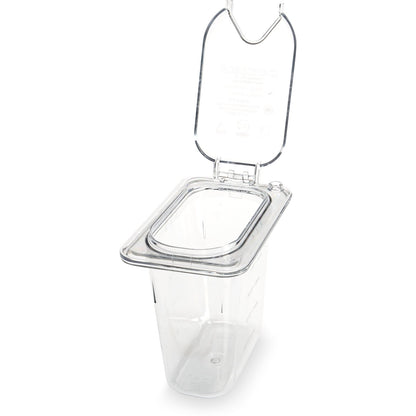 Carlisle 3068807 1/9 Size Clear Polycarbonate StorPlus Food Pan, 6" Deep