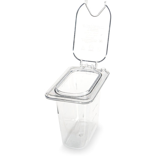 Carlisle 3068807 1/9 Size Clear Polycarbonate StorPlus Food Pan, 6" Deep
