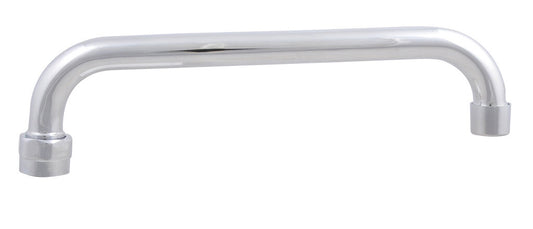 BK Resources BKF-HSPT-10-G 10" Chrome-Plated Brass Optiflow Heavy Duty Swing Spout, 2.2 GPM Flow Rate