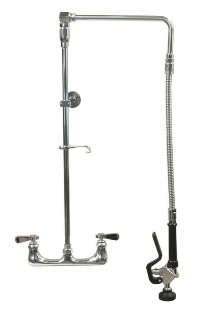 BK Resources BKF-SMSAPR-WB-G Optiflow Swing Arm Pre-Rinse Assembly, Splash Mount w/ 13" Swing Add-A-Faucet