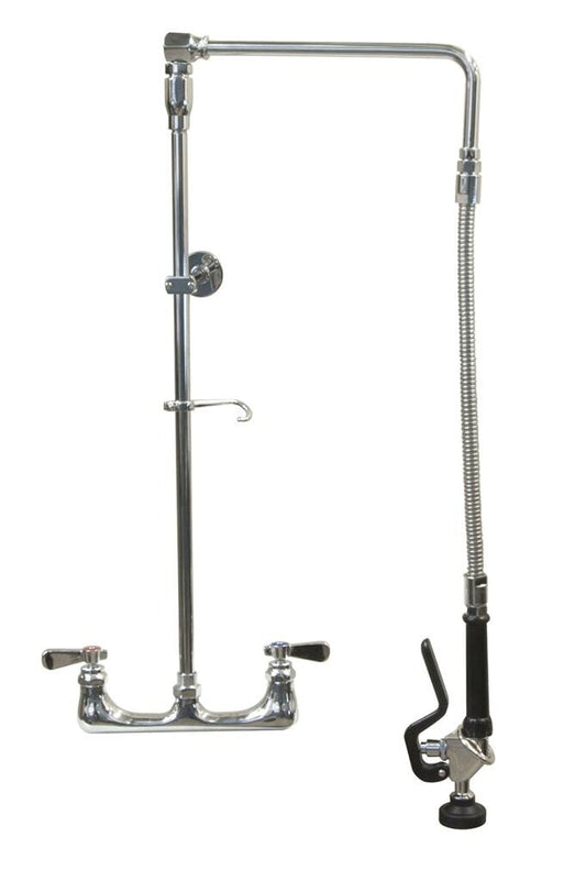 BK Resources BKF-SMSAPR-WB-G Optiflow Swing Arm Pre-Rinse Assembly, Splash Mount w/ 13" Swing Add-A-Faucet