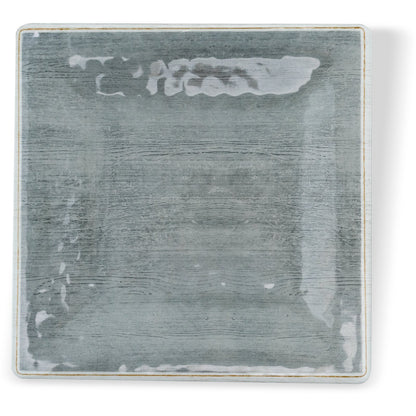 Carlisle 6402318 8.5" Smoke Grove Melamine Square Salad Plate