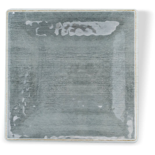 Carlisle 6402318 8.5" Smoke Grove Melamine Square Salad Plate