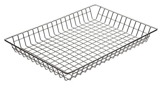 Winco DB-1218 12" x 18" x 2" Nickel-Plated Doughnut Basket
