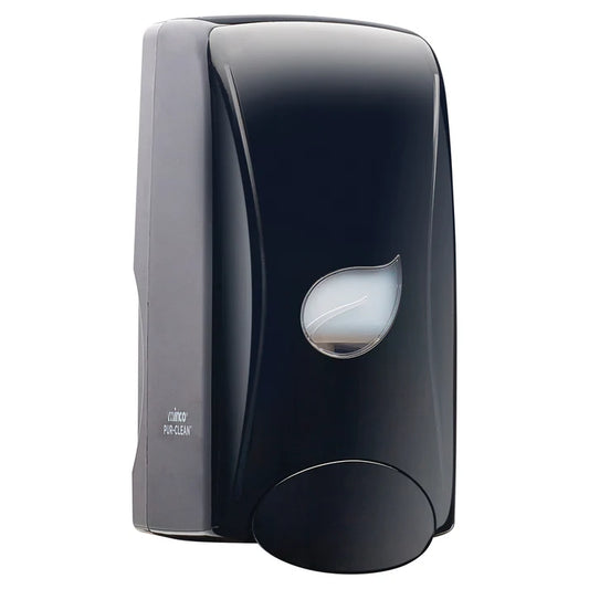 Winco SDMF-1K 1000 ml Black Pur-Clean Manual Foam Soap Dispenser