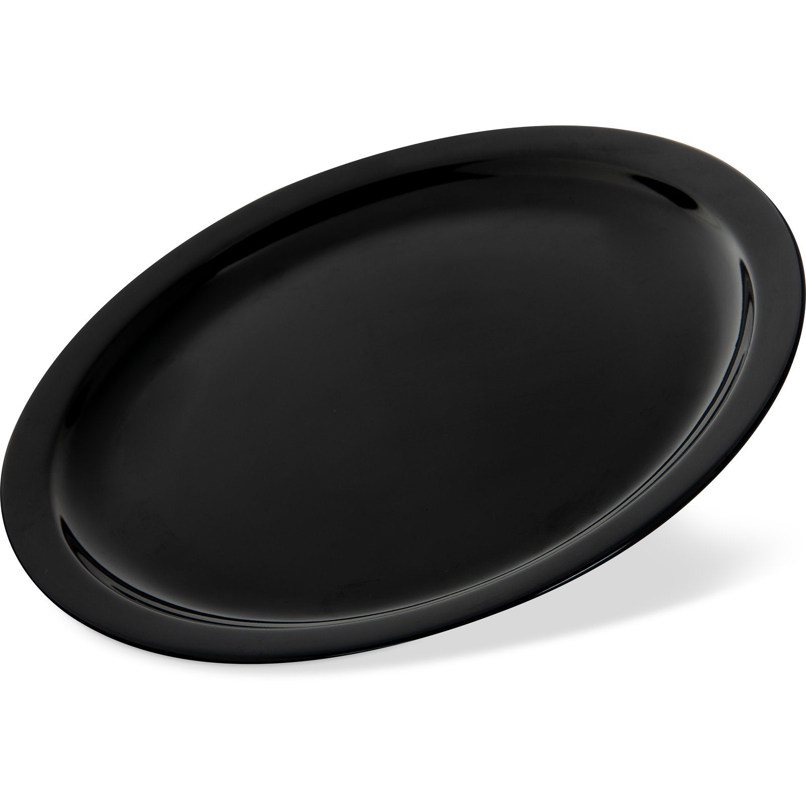 Carlisle KL11603 10" Black Kingline Melamine Dinner Plate