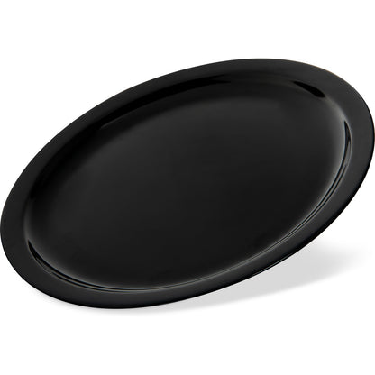 Carlisle KL11603 10" Black Kingline Melamine Dinner Plate