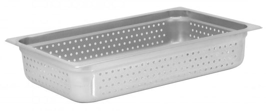 Omcan 85192 Full-size Stainless Steel 25-gauge Perforated Steam Table Pan - 4" Deep