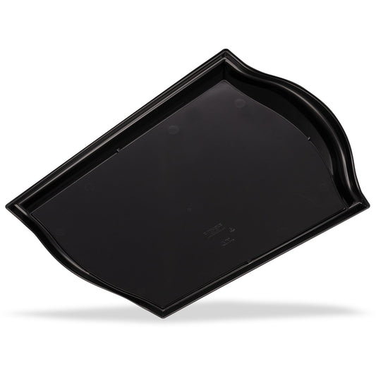 Carlisle 1217BT03 17" x 12" Black Bistro Cafe Tray