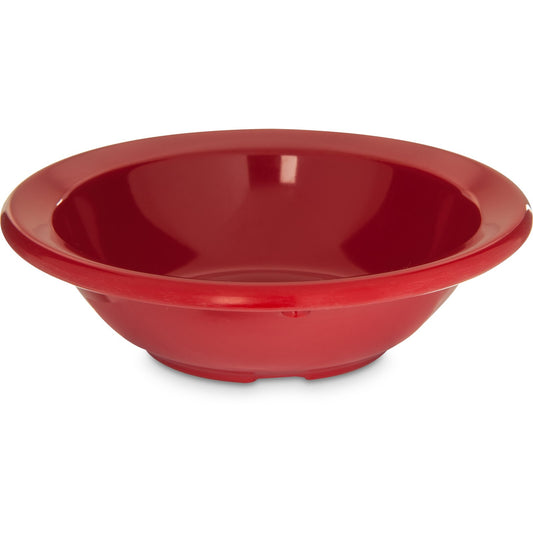 Carlisle KL80505 4.75 oz Red Kingline Melamine Rimmed Fruit Bowl