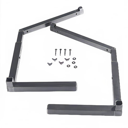 Carlisle 994823 Silver Adjustable Sneeze Guard Legs Singled-Sided