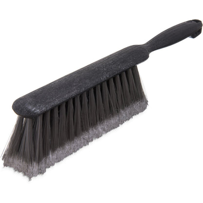 Carlisle 3621123 8" Gray Flo-Pac Counter/Bench Brush With Flagged Polypropylene Bristles