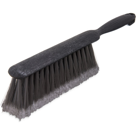 Carlisle 3621123 8" Gray Flo-Pac Counter/Bench Brush With Flagged Polypropylene Bristles