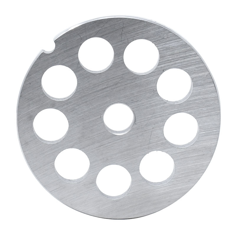 Omcan 11218 #12 One Notch/Round European Style Stainless Steel Hubless Plate, 12mm (1/2")