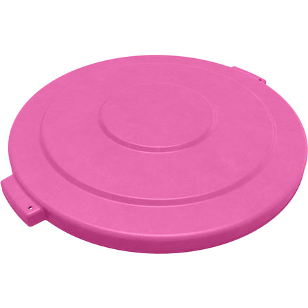 Sparta 84105626 55 Gallon Bright Pink Round Polyethylene Bronco Waste Bin Trash Container Lid