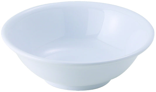 Winco MMB-22W 22 oz. White Melamine Rimless Bowls