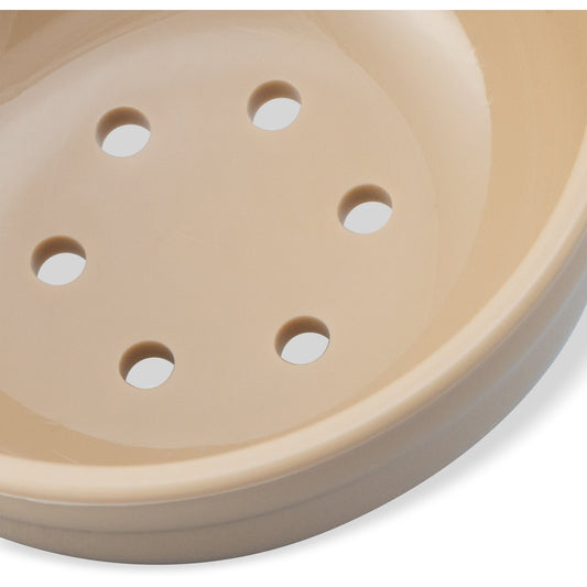 Carlisle 436206 2 oz Beige Polycarbonate Measure Miser Perforated Short Handle