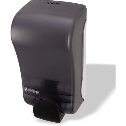 Carlisle S1300TBK 1300 mL Black Pearl Manual High Impact Plastic Rely Soap & Sanitizer Dispenser, Liquid & Lotion